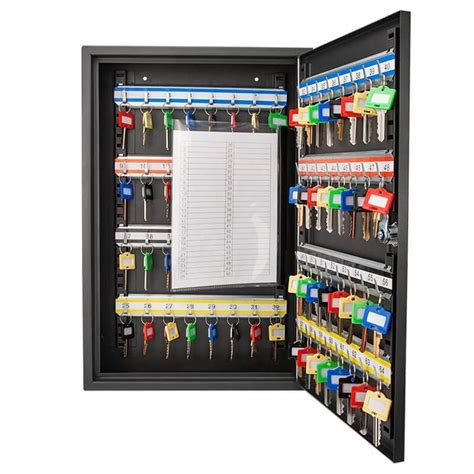 electric key box holds 64 keys|Barska 64 Key Cabinet, Matte Black (CB12486) .